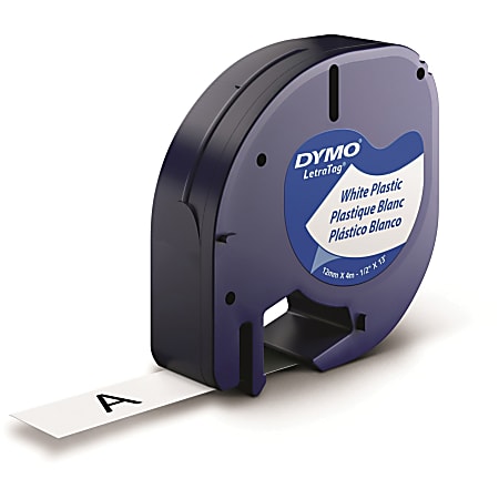 DYMO® LetraTag Labelmaker Plastic Labeling Tape, 1/2