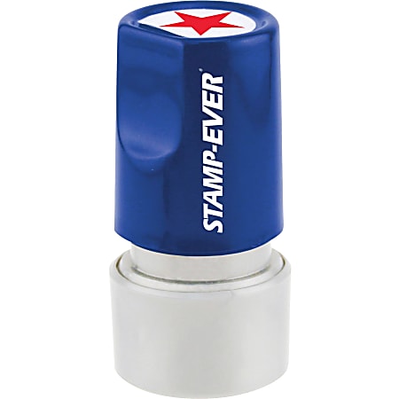 Stamp-Ever Pre-inked Star Round Stamp - Design Stamp - Stamp-Ever Pre-inked Star Round Stamp - Design Stamp -