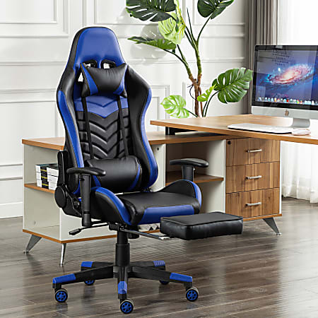 Homall Gaming Chair RGB Lighting High Back Computer Chair PU Leather