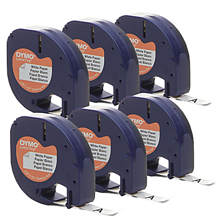 DYMO® LetraTag Labelmaker Paper Labels, 1/2