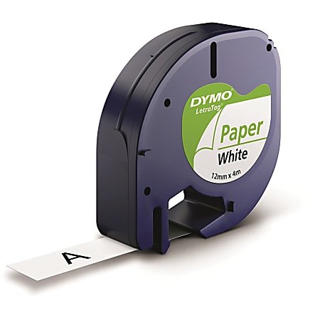 DYMO LetraTag Labelmaker Paper Labels 12 x 13 White Pack Of 6 Rolls -  Office Depot