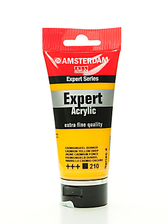 Amsterdam Expert Acrylic Paint Tubes, 75 mL, Cadmium Yellow Deep, Pack Of 2