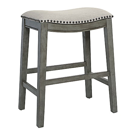 Office Star Saddle Stools Gray Antique Gray Pack Of 2 Stools