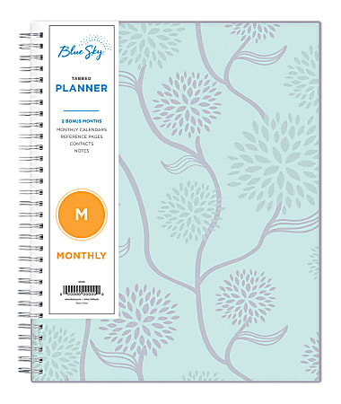 Blue Sky™ Monthly Planner, 8" x 10", Rue Du Flore, January to December 2021, 101605