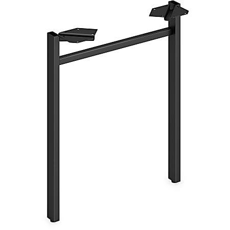 HON Mod Collection Worksurface 24"W U-leg Support - 24" - Finish: Black