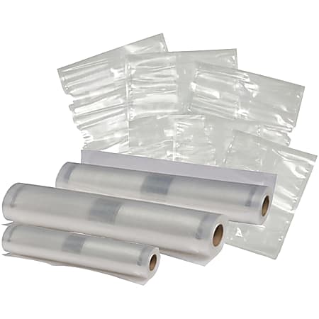 Nesco Pre Cut Quart Sized Vacuum Sealer Bags 8 x 12 Clear Pack Of 50 Bags -  Office Depot