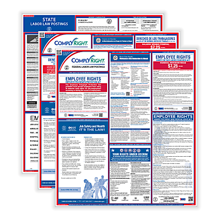 ComplyRight™ Federal (Bilingual) And State (English) Labor Law 1-Year Poster Service, North Dakota