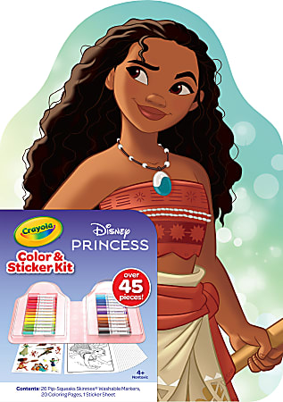 Crayola Disney Princess Color & Activity Set, 20  Princess Coloring & Stickers - 040769