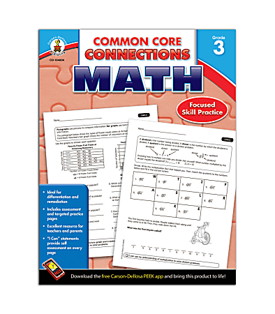 Carson-Dellosa Common Core Connections Math, Grade 3