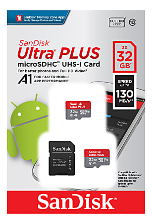 SanDisk Ultra PLUS SD Card 32GB - Office Depot