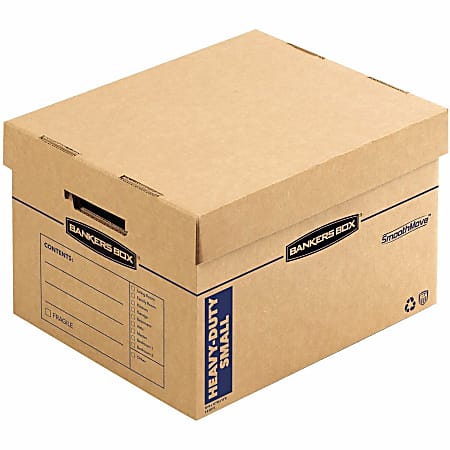 Bankers Box® SmoothMove™ Moving & Boxes, 1213/16" x 16 1/2" x 10 1/16", Case Of 8