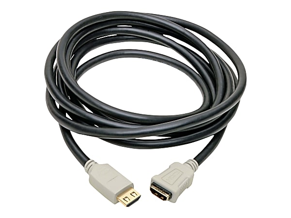 Tripp Lite HDMI 2.0b Extension Cable, 10&#x27;, Beige/Black