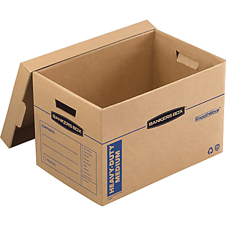 Bankers Box® SmoothMove™ Moving & Boxes, 12" x 12 1/4" x 18 1/2", 8 Pack