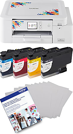 Brother SP1 Sublimation Printer With 4-Color Sublimation Ink Cartridges And 100-Sheet Sublimation Paper