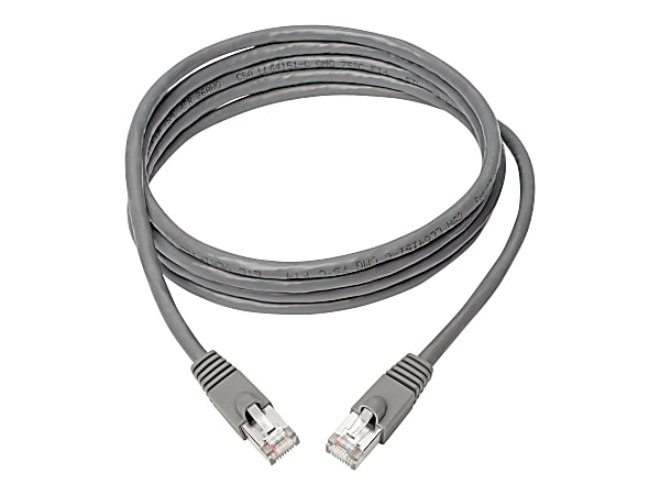 Tripp Lite Cat6a Snagless Shielded STP Patch Cable 10G, PoE, Gray M/M 5ft - 5 ft Category 6a Network Cable - 1.25 GB/s - Shielding - Gray