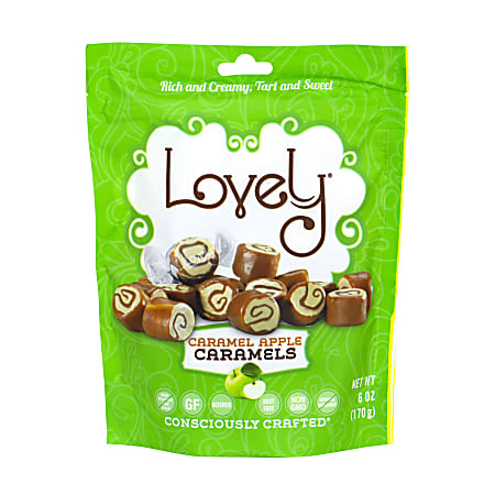 Lovely Caramel Apple Caramel Candy, 6 Oz, Pack Of 3 Bags