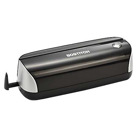 Bostitch 3-Hole Punch, 130 Sheet Capacity, Black (03200