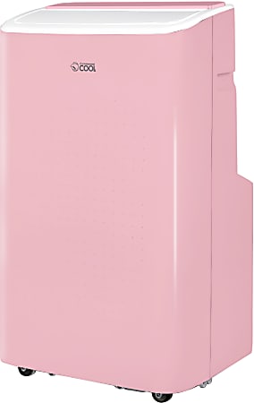 Commercial Cool Wi-Fi Enabled Portable Air Conditioner, 28-15/16”H x 16-3/4”W x 14-3/4”D, 9,000 BTU, Pink