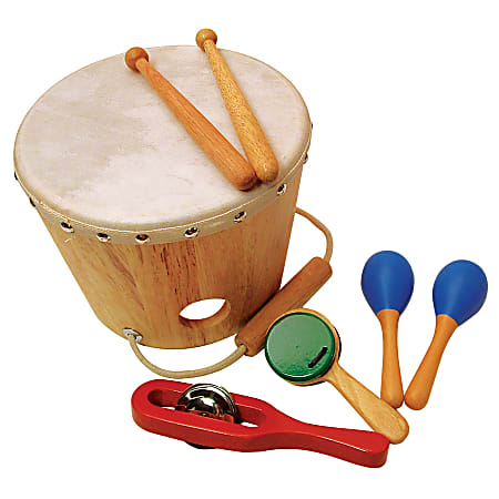 Sounds Like Fun! Shake Rattle And Drum, Multicolor