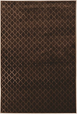 Linon Banyon Area Rug, 5' x 7-1/2', Wonsky Brown