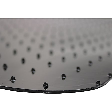 Floortex Advantagemat Black® Vinyl Lipped Chair Mat for Carpets - 45" x 53" - Carpeted Floor - 53" Length x 45" Width x 90 mil Depth x 90 mil Thickness - Lip Size 25" Length x 12" Width - Lipped - Classic - Polyvinyl Chloride (PVC), Vinyl - Black - 1Each