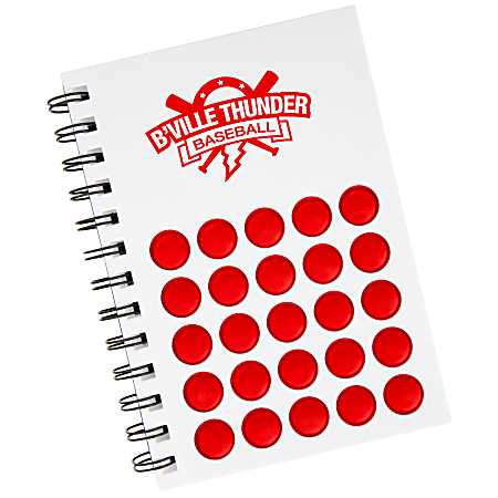 Custom Push Pop Spiral Notebook, 7" x 5-1/4"