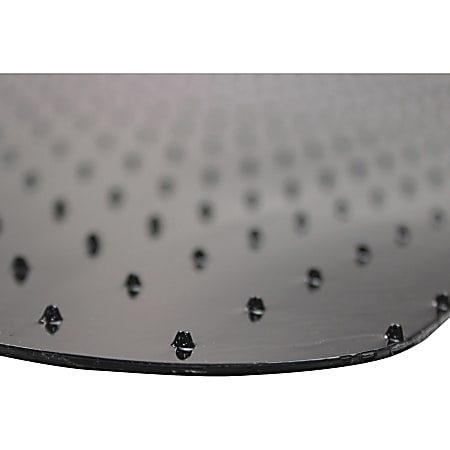 Advantagemat Black Vinyl Rectangular Chair Mat for Carpets - 48