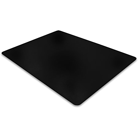 Advantagemat Black Vinyl Rectangular Chair Mat for Carpets - 48