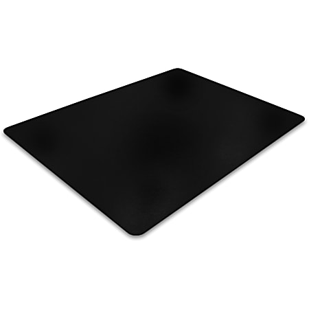Advantagemat Black Vinyl Rectangular Chair Mat for Hard Floor - 48