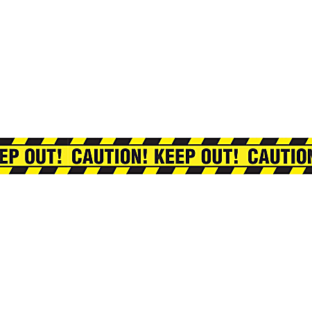Amscan Halloween Caution Keep Out Tape Rolls, 20’, Pack Of 10 Tape Rolls