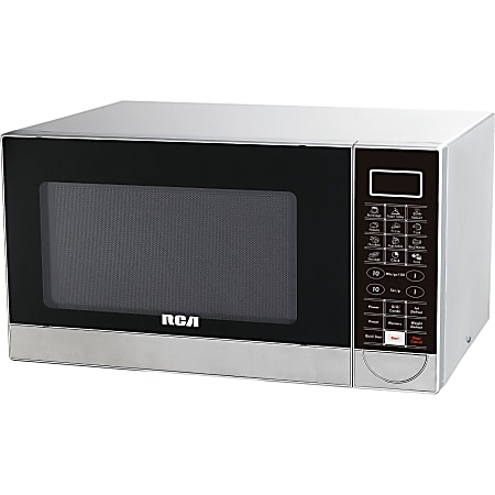 RCA RMW1182 Microwave Oven - Single - 8.23 gal Capacity - Microwave, Grilling - 10 Power Levels - 1000 W Microwave Power - 1000 W Grill Power - Stainless Steel, Glass - Stainless Steel
