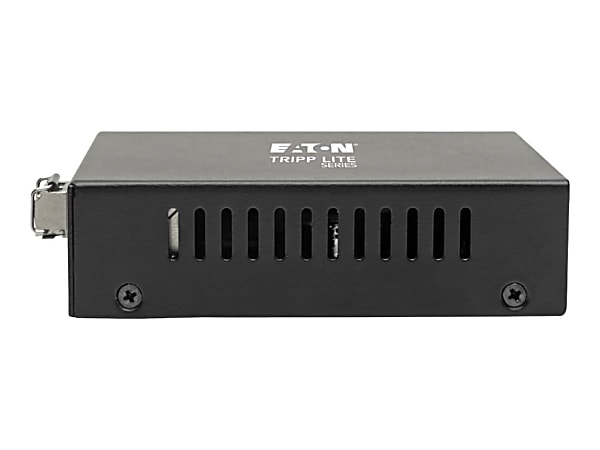 Tripp Lite Gigabit Multimode Fiber to Ethernet Media Converter, POE+ - 10/100/1000 LC, 850 nm, 550 m (1804 ft.) - Fiber media converter - GigE - 10Base-T, 100Base-TX, 1000Base-T - RJ-45 / LC multi-mode - up to 1800 ft - 850 nm