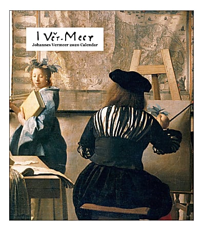Retrospect Johannes Vermeer Monthly Desk Calendar, 6-1/4" x 5-1/2”, January To December 2020, YCD 020-20