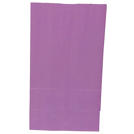JAM Paper Kraft Lunch Bags 11 H x 6 W x 3 34 D Purple Box Of 500 Bags ...