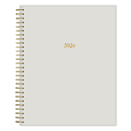 2026 Blue Sky The Everygirl Weekly/Monthly Planner, 8” x 10”, Gray, January To December, 152713