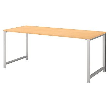 Bush Business Furniture 400 Series Table Desks, 72"W x 30"D, Natural Maple, Standard Delivery