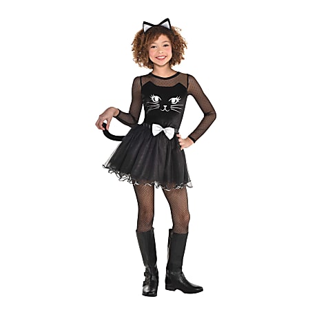 Amscan Kitty Kat Girls' Halloween Costume, Large, Multicolor