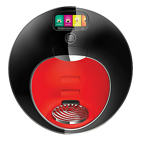 Nescafe Dolce Gusto Majesto Espresso and Specialty Single Serve Coffee Maker 1.90 quartSingle serve Smart Connect Black Red Office Depot