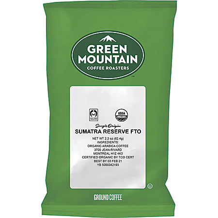 Green Mountain Coffee® Ground Coffee, Spiced Blend, 2 Oz Per Bag, Case Of 50 Bags