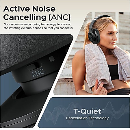 TREBLAB Z2Over Ear Workout Headphones with MicrophoneBluetooth 5.0