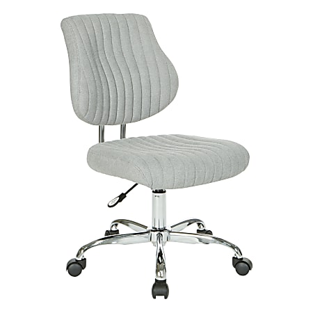 Office Star™ Sunnydale Fabric Mid-Back Office Chair, Fog