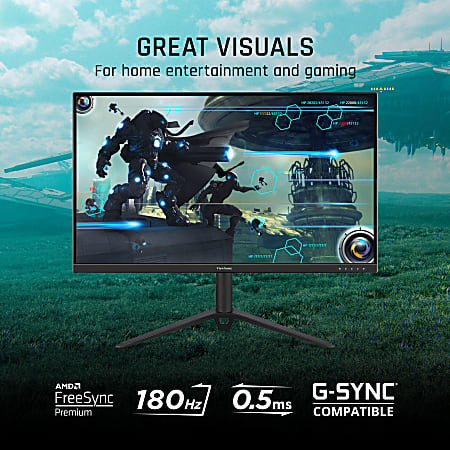 ViewSonic VX2728J 2K 27 1440p 0.5ms 180Hz Gaming Monitor FreeSync