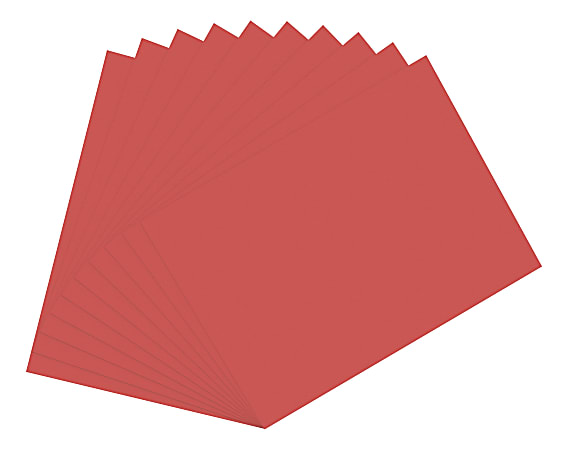 Pack of 9 - RiteCo Construction Paper, 9x12 Holiday Red
