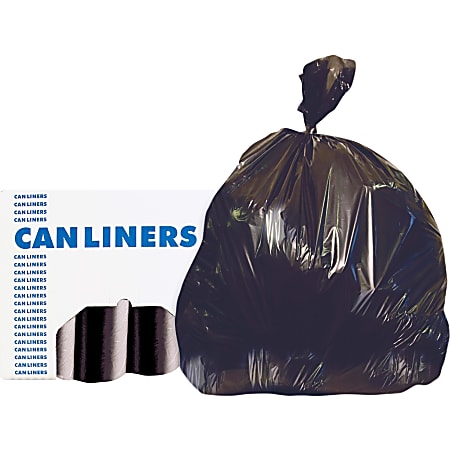 Heritage Accufit RePrime Can Liners - 55 gal Capacity - 40" Width x 53" Length - 1.30 mil (33 Micron) Thickness - Low Density - Black - Linear Low-Density Polyethylene (LLDPE) - 3/Carton - 50 Per Box - Garbage