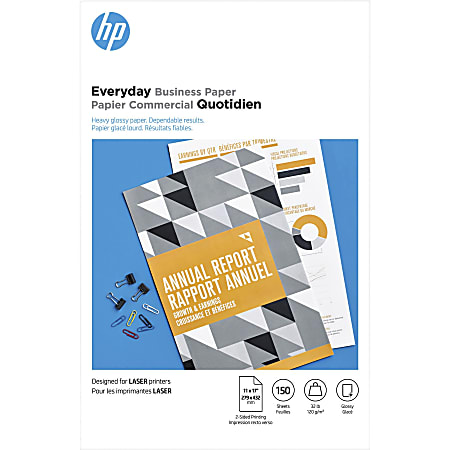 HP Everyday - Glossy - Ledger B Size (11 in x 17 in) - 120 g/m² - 32 lbs - 150 sheet(s) photo paper -  - 4WN07A