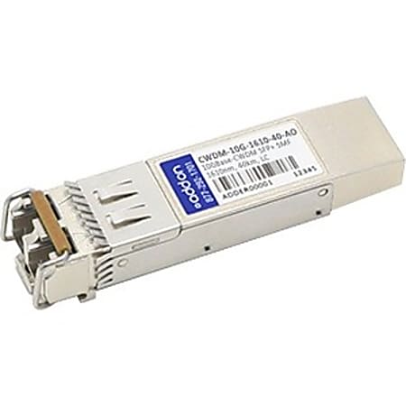 AddOn Cisco CWDM-10G-1610-40 Compatible TAA Compliant 10GBase-CWDM SFP+ Transceiver (SMF, 1610nm, 40km, LC) - 100% compatible and guaranteed to work