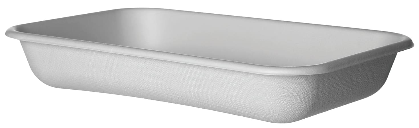 Eco-Products WorldView Sugarcane Rectangle Take-Out Containers, 24 Oz, White, Pack Of 400 Containers