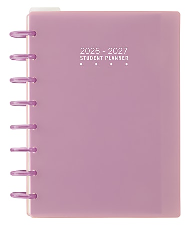 2026-2027 TUL&reg; Discbound Weekly/Monthly Student Planner, Junior Size, Pink, July To June