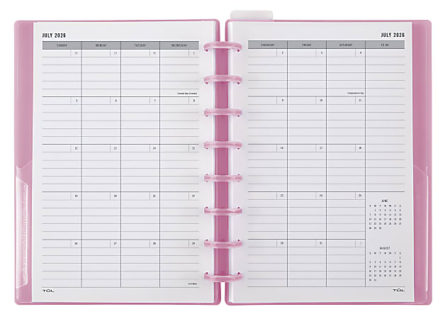 2026 2027 TUL Discbound WeeklyMonthly Student Planner Junior Size