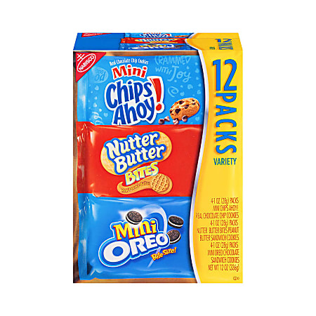 Nabisco® Cookie Mini Variety Pack, 1 Oz, Box Of 12